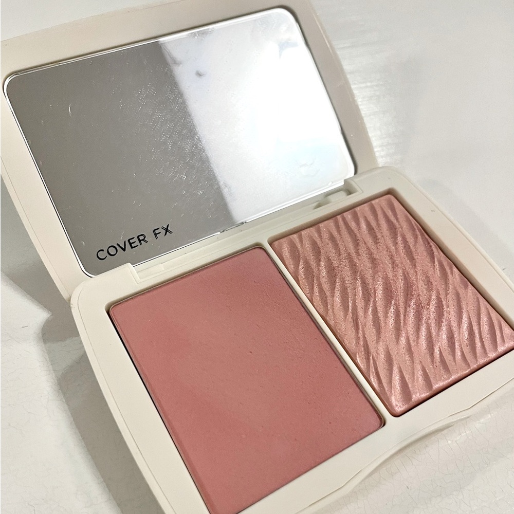 Cover fx monochromatic blush duo matte & shimmer full size Mojave mauve